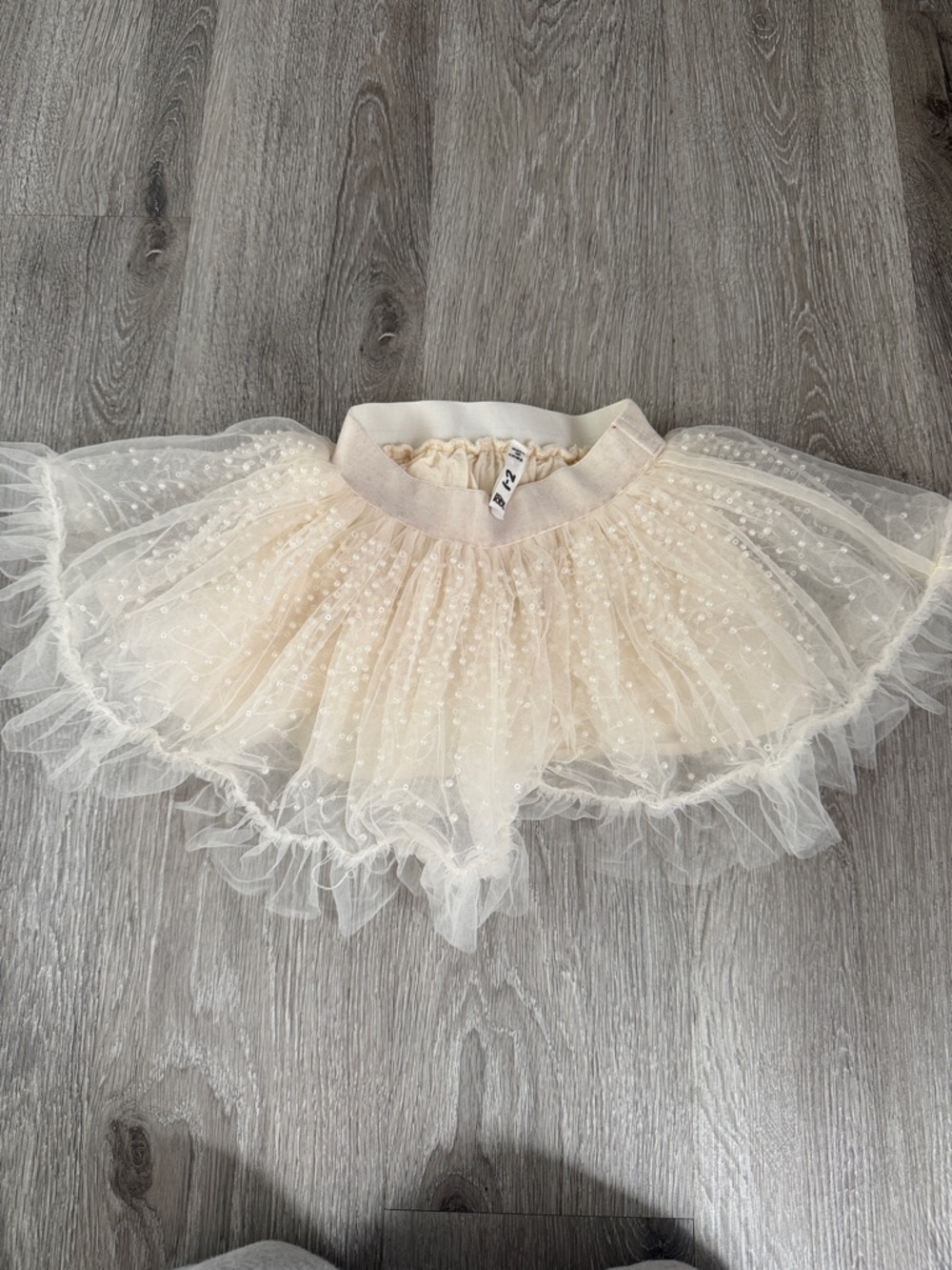 Kids cotton on pearl tutu skirt